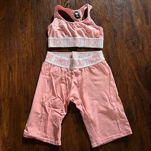 Kylie Jenner biker shirt and bra set